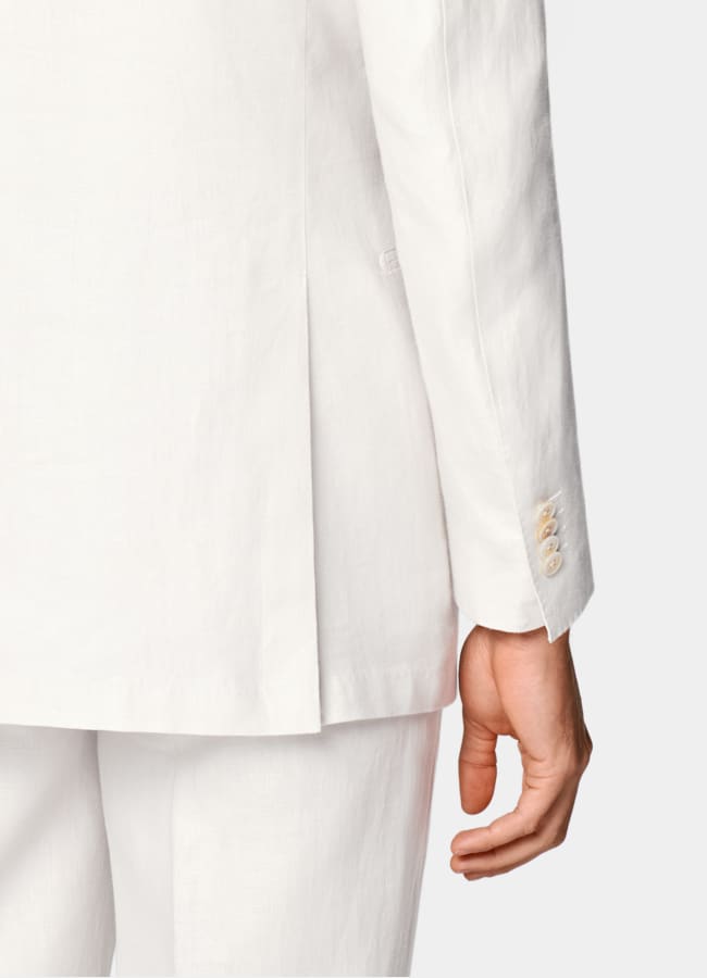 SUITSUPPLY Summer Pure Linen by Baird McNutt, United Kingdom Off-White Relaxed Fit Roma Suit