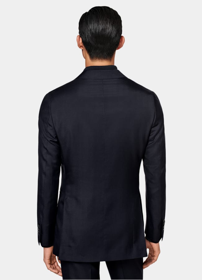 SUITSUPPLY All Season Wool Silk by Colombo, Italy Navy Custom Made Suit