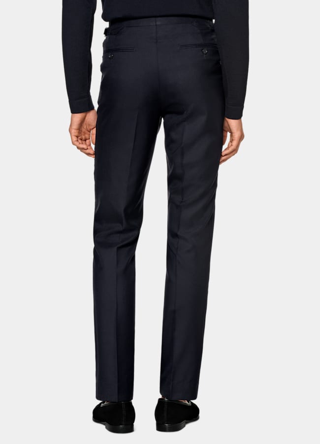 SUITSUPPLY All Season Wool Silk by Colombo, Italy Navy Custom Made Suit