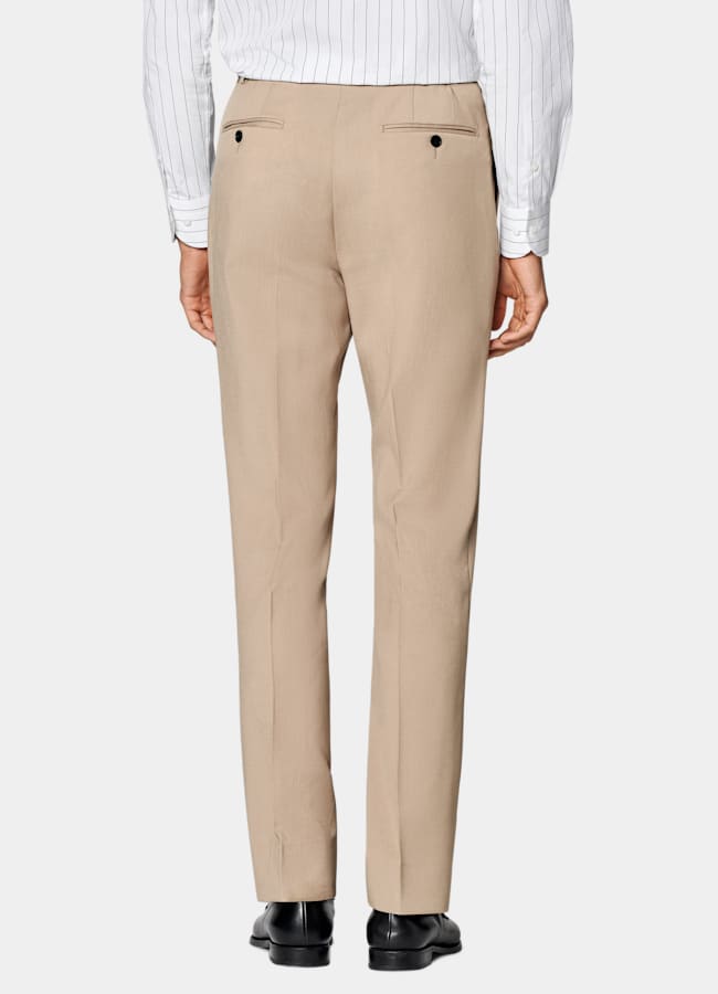 SUITSUPPLY All Season Wool Mohair by Botto Giuseppe, Italy Mid Brown Tailored Fit Milano Suit