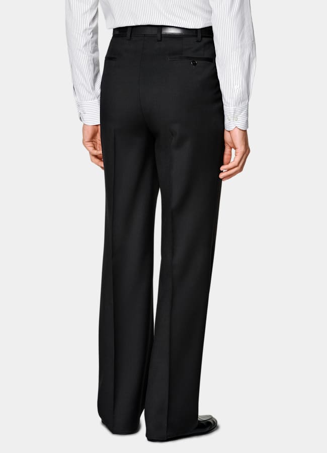 SUITSUPPLY All season Laine et mohair par Vitale Barberis Canonico, Italie Costume Roma coupe Relaxed noir