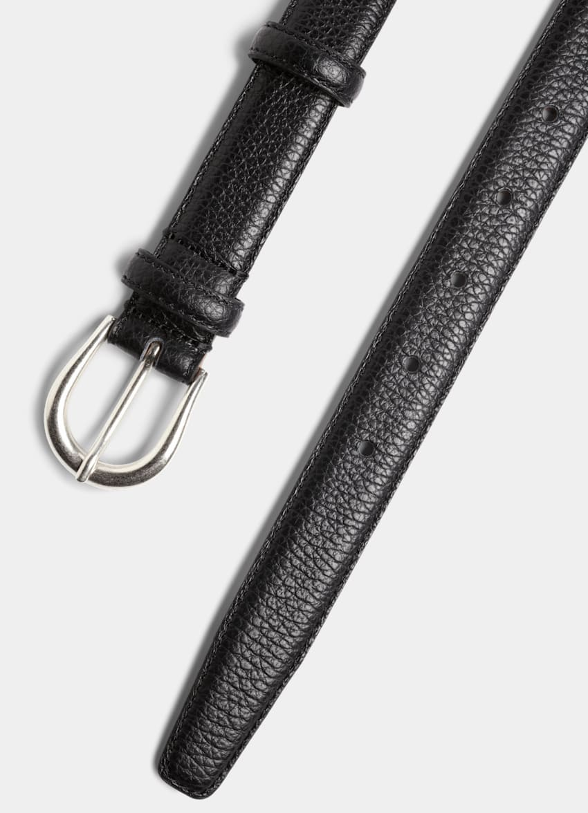 SUITSUPPLY Italian Cow Leather Black Belt