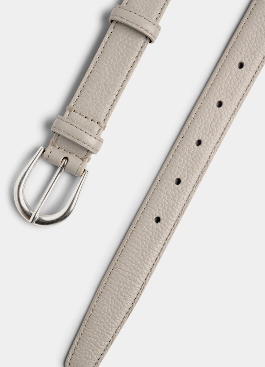 SUITSUPPLY Italian Cow Leather Taupe Belt