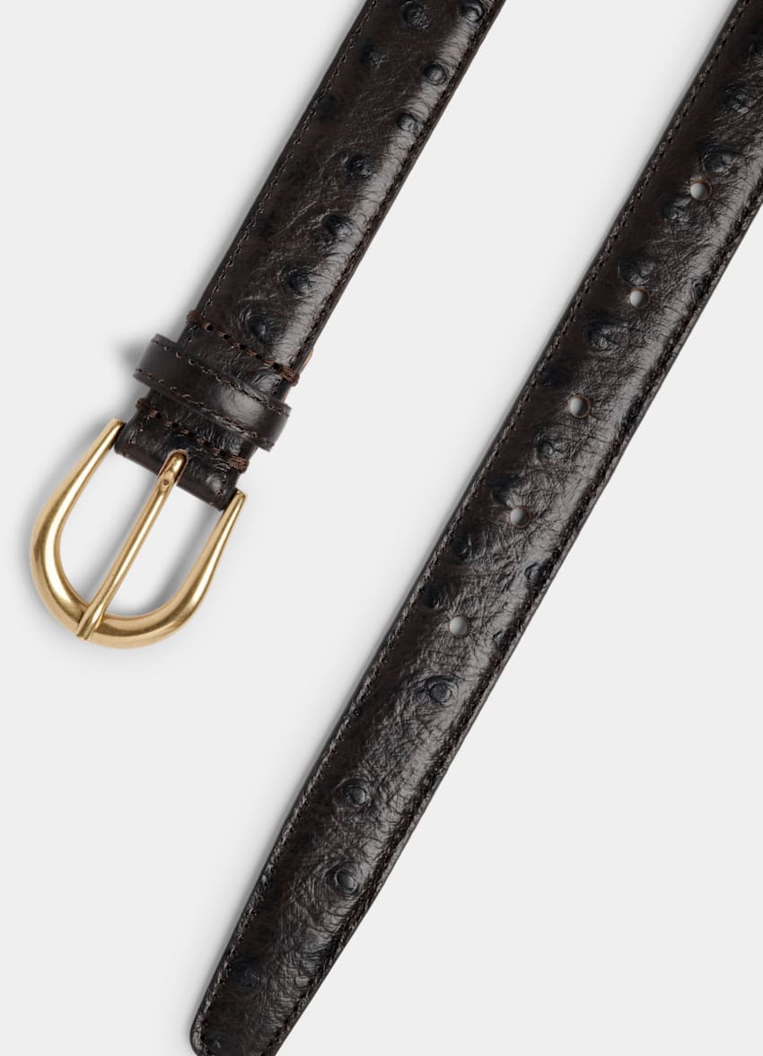 SUITSUPPLY Italienisches Rindsleder Gürtel braun