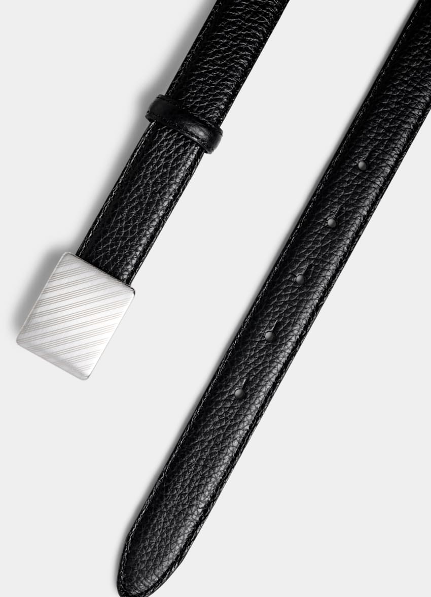 SUITSUPPLY Piel de vaca italiana Cintur&oacute;n negro