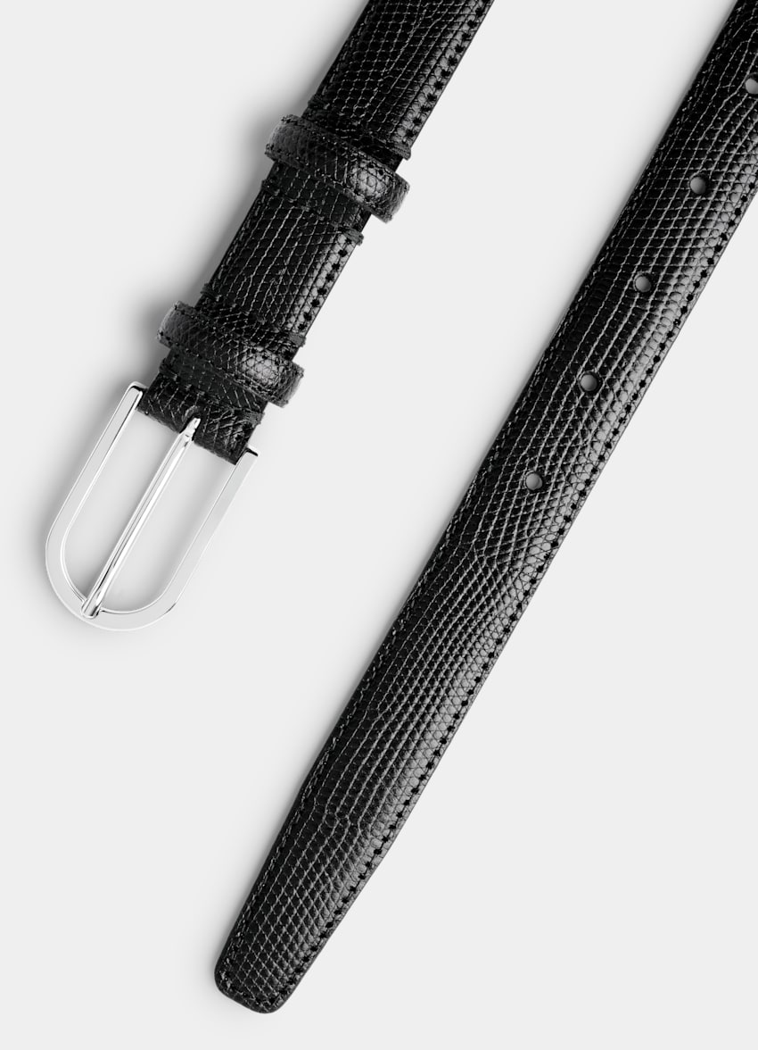 SUITSUPPLY Leather Black Belt