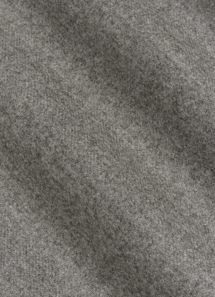 SUITSUPPLY 意大利 Vitale Barberis Canonico 生产的Circular 羊毛法兰绒和四股 Traveller 羊毛面料 灰褐色和米白色双面穿背心