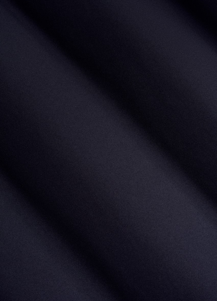 SUITSUPPLY Water-Repellent Technical Fabric by Olmetex, Italy Navy Reversible Light Padded Zip Vest