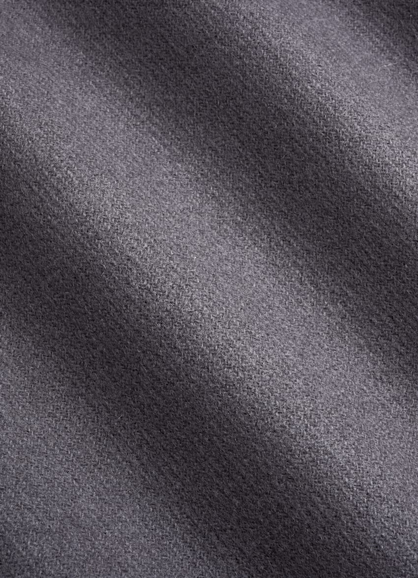 SUITSUPPLY Wool Cashmere by E.Thomas, Italy Mid Grey Overcoat