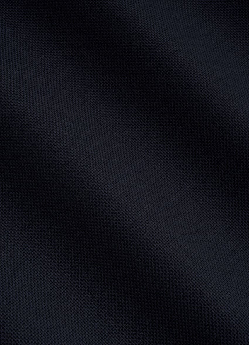 SUITSUPPLY Pure 4-Ply Traveller Wool by Rogna, Italy Navy Bomber Jacket