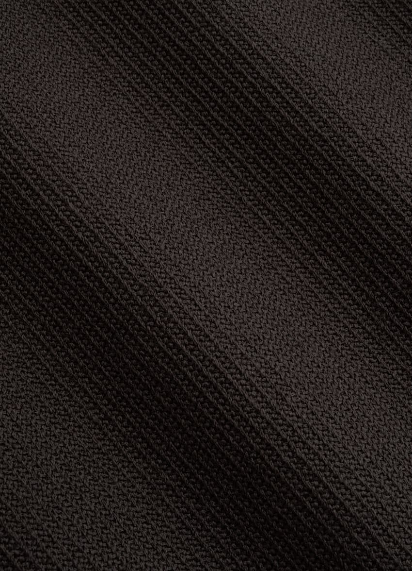 SUITSUPPLY Pure Wool by Rogna, Italy Dark Brown Bomber Jacket