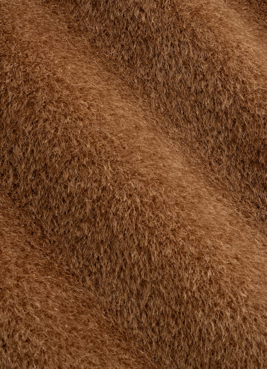 SUITSUPPLY Llama Wool by Piacenza, Italy Mid Brown Overcoat