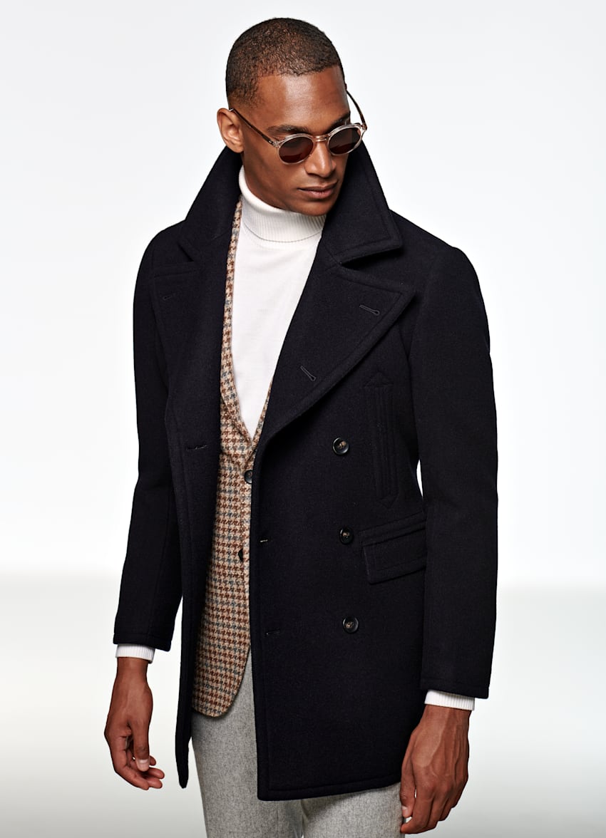 Navy Peacoat | Pure Wool | Suitsupply Online Store