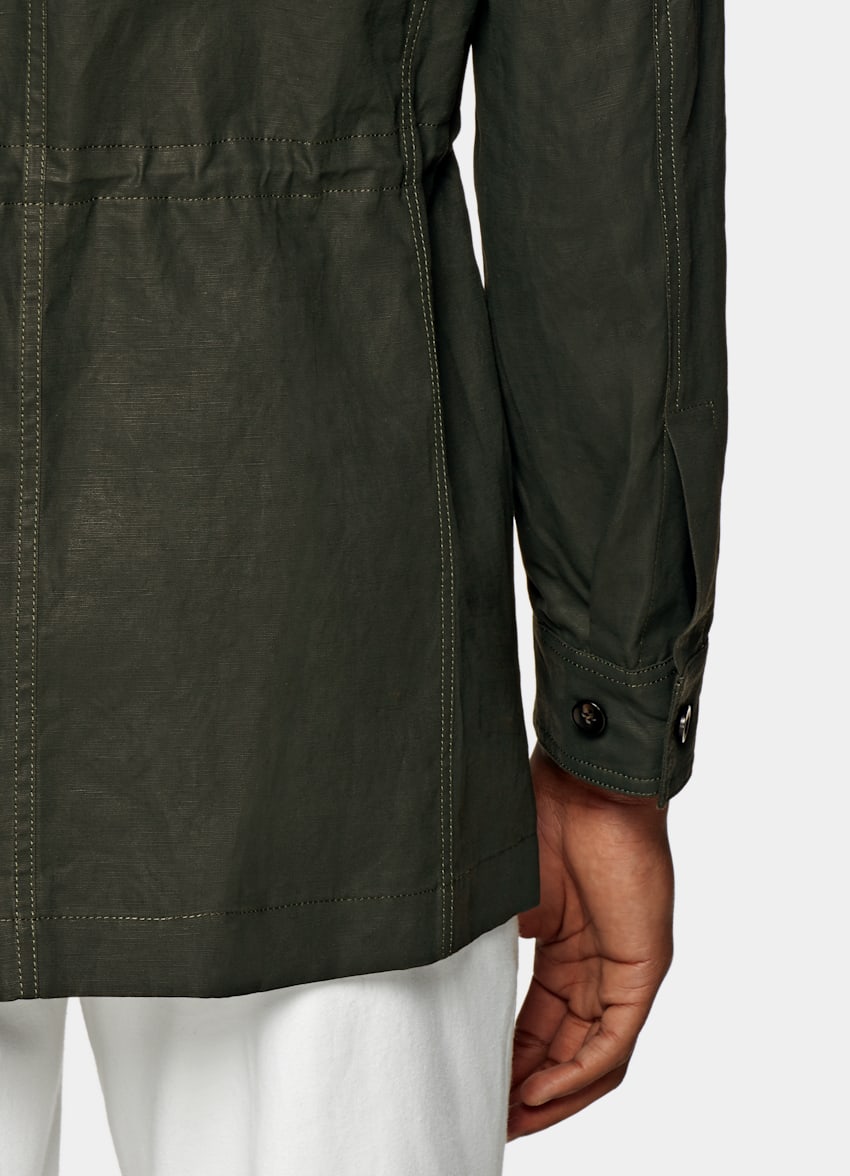 Green Field Jacket | Water-Resistant 