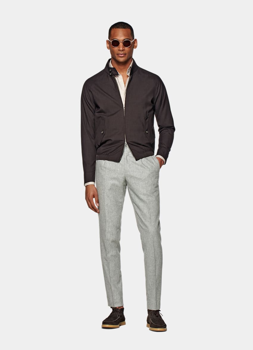 Dark Brown Bomber Jacket | Pure S120's 