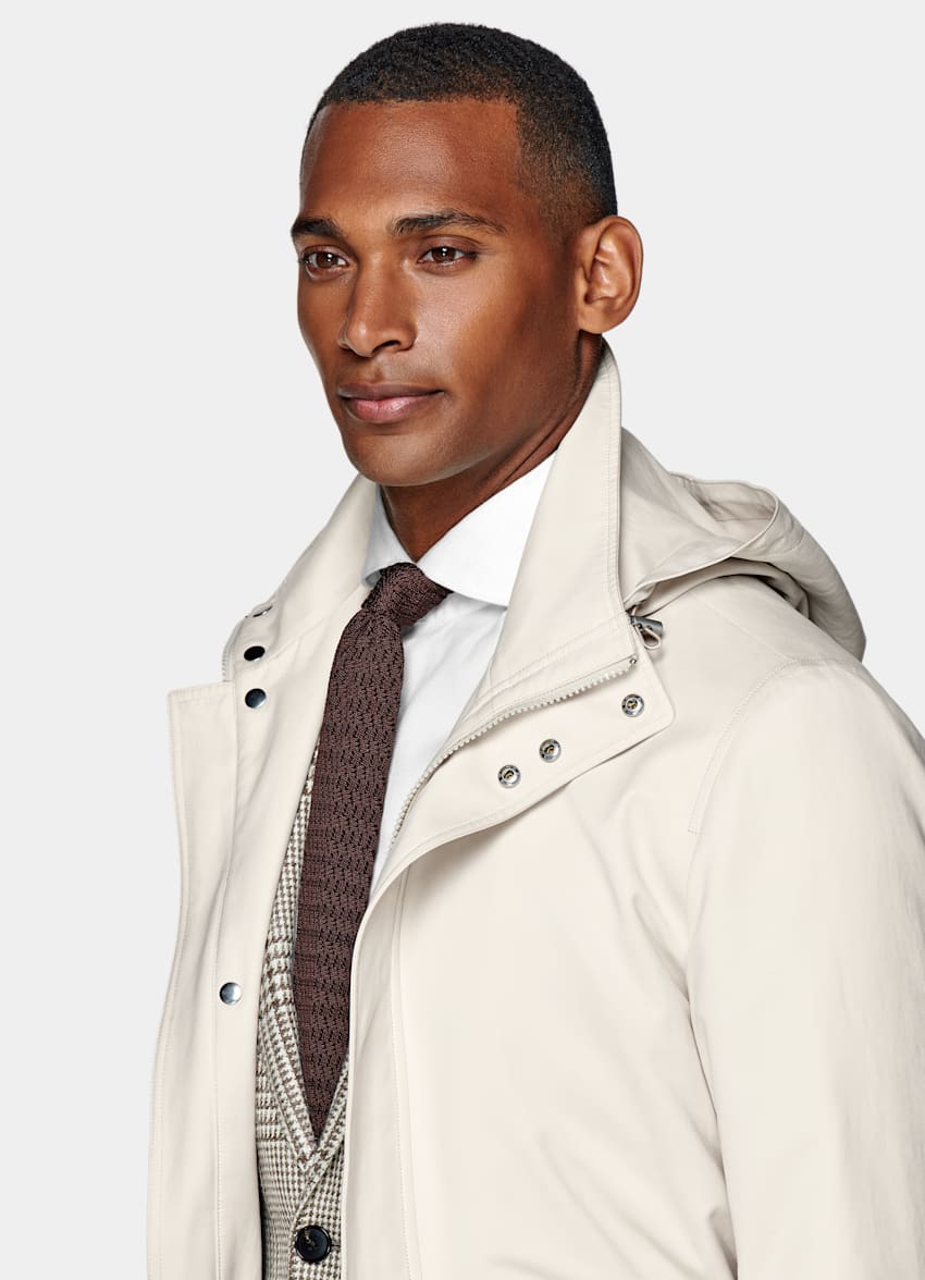 Off-White Parka | Technical Fabric | Suitsupply Online Store