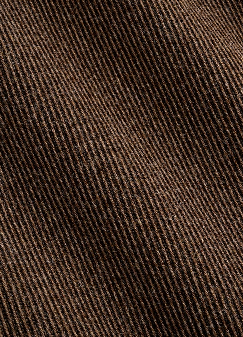 SUITSUPPLY 意大利 E.Thomas 生产的羊毛面料 中棕色飞行员夹克