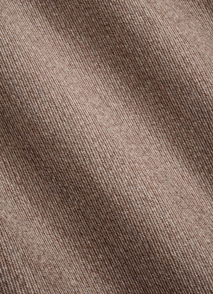 SUITSUPPLY 英国 Moon 生产的棉、羊毛面料 中棕色飞行员夹克