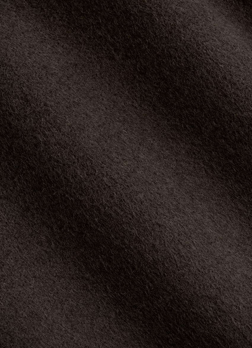 SUITSUPPLY Pure Wool Dark Brown Overcoat