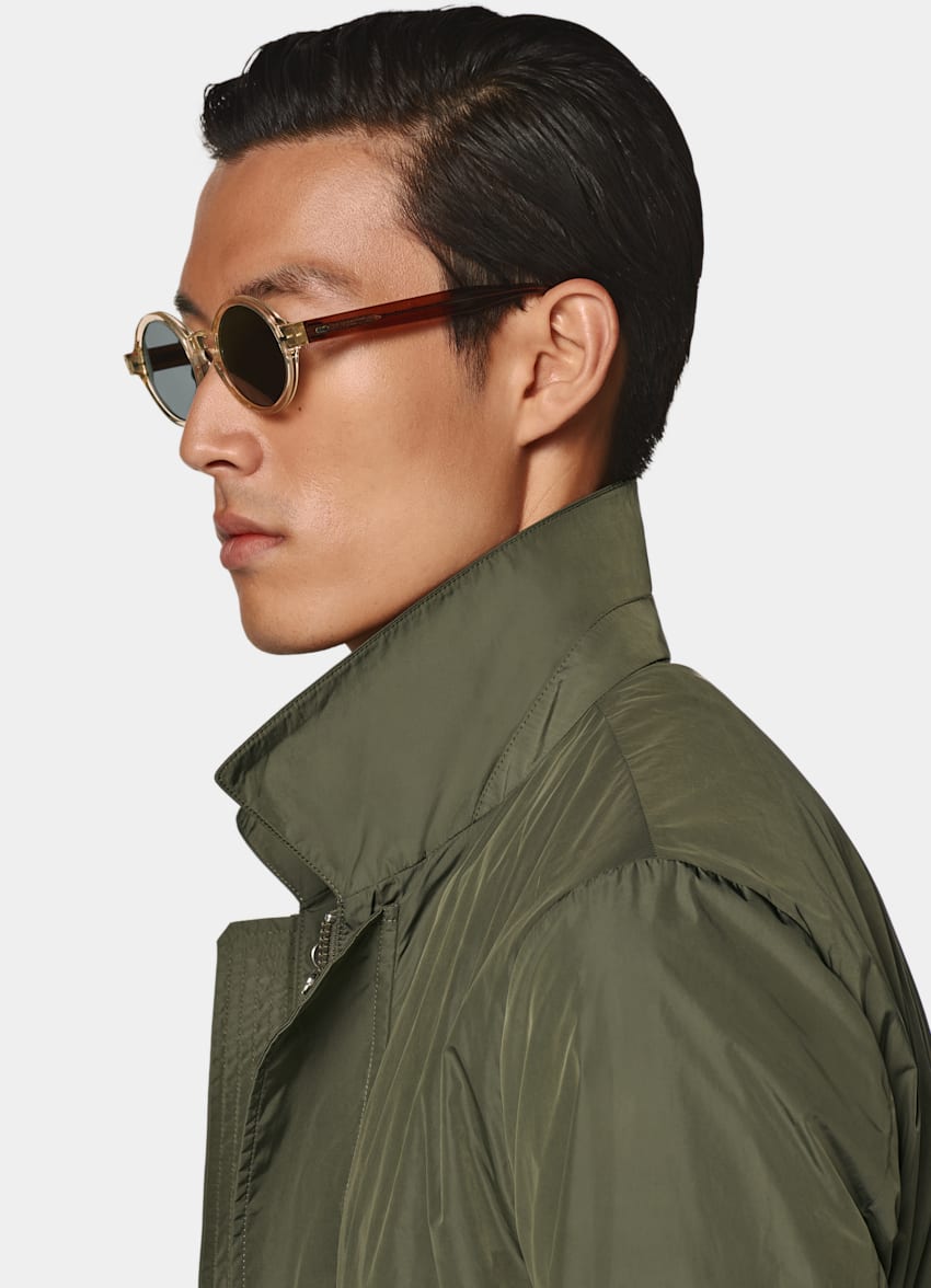 SUITSUPPLY Tessuto tecnico impermeabile - Olmetex, Italia Field jacket verde