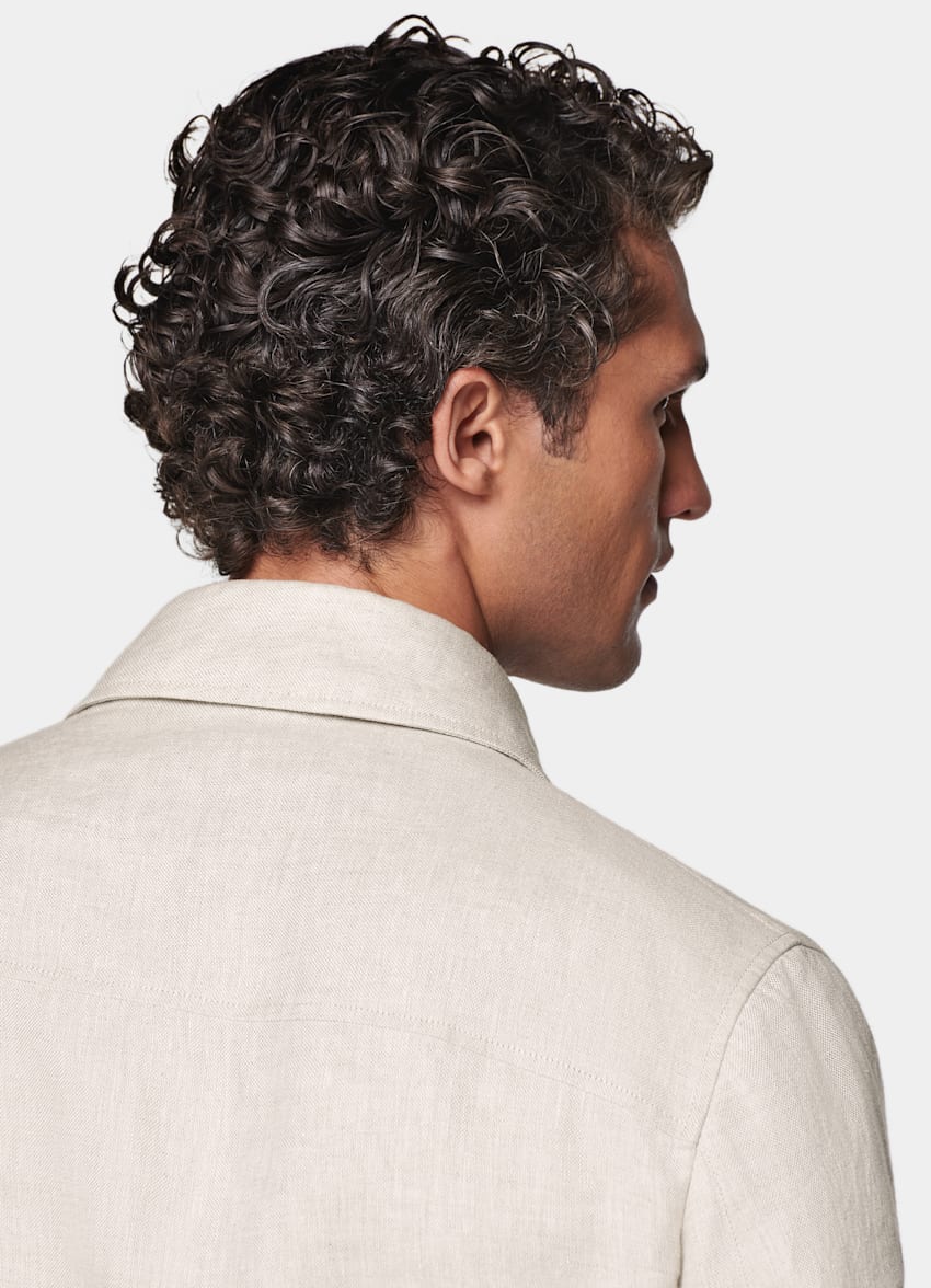 SUITSUPPLY Puro lino - Baird McNutt, Regno Unito Bomber color sabbia
