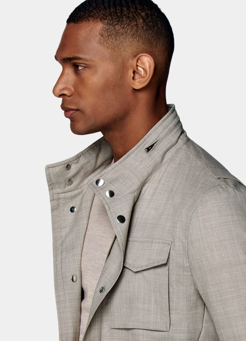 Light Brown Field Jacket | Water 