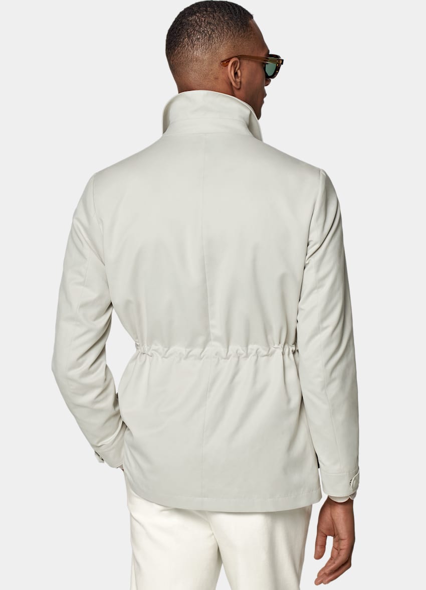 SUITSUPPLY Water-Repellent Technical Fabric by Olmetex, Italy Sand Field Jacket