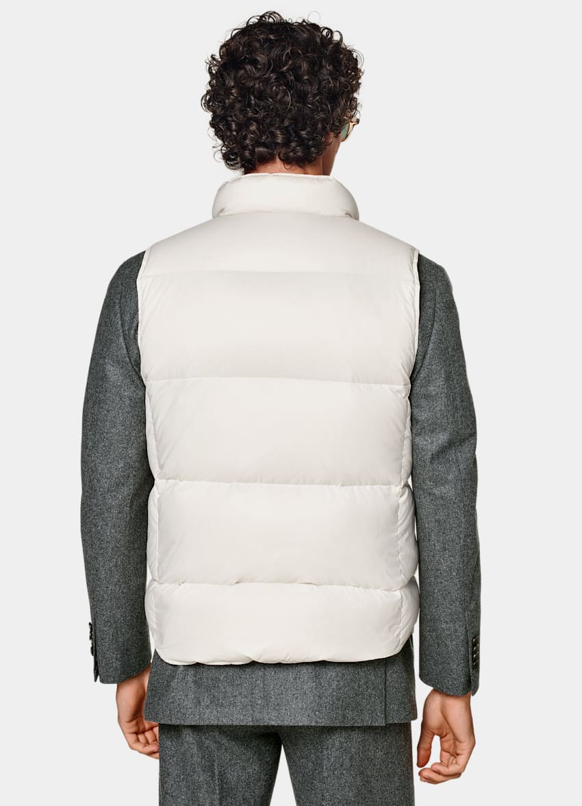 SUITSUPPLY Technical Fabric by Olmetex, Italy Sand Down Vest