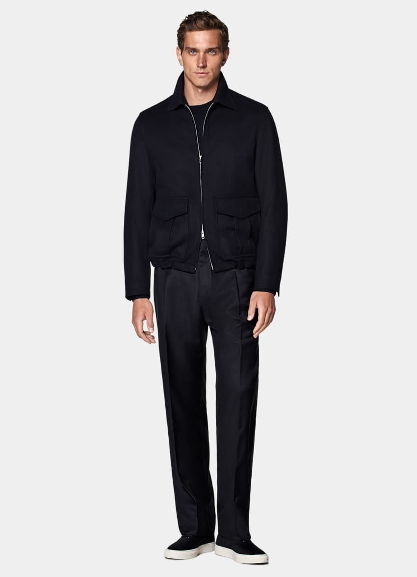Navy Bomber Jacket