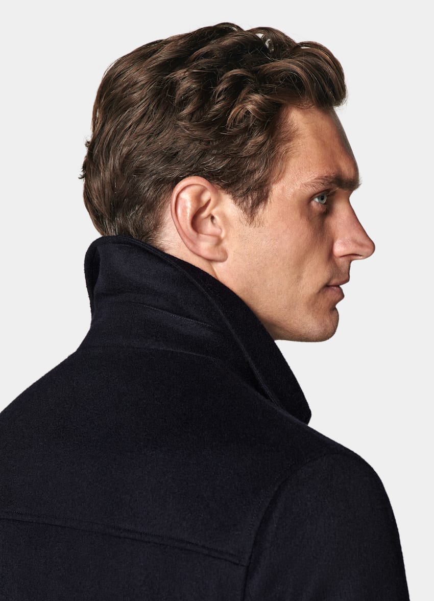 SUITSUPPLY Pure Wool Navy Bomber Jacket