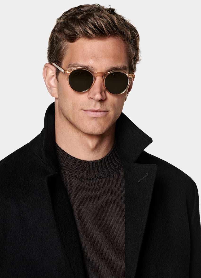 SUITSUPPLY Pure laine Manteau noir