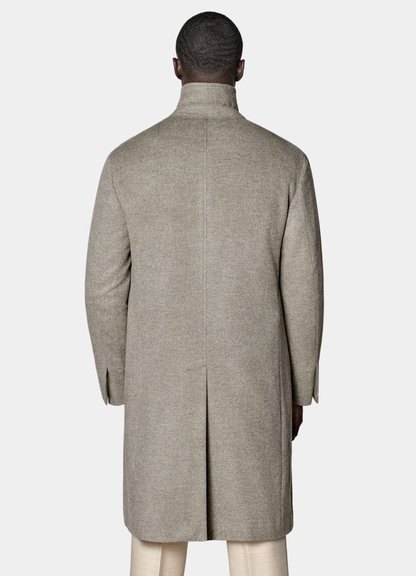 SUITSUPPLY Pure laine Manteau long vert clair