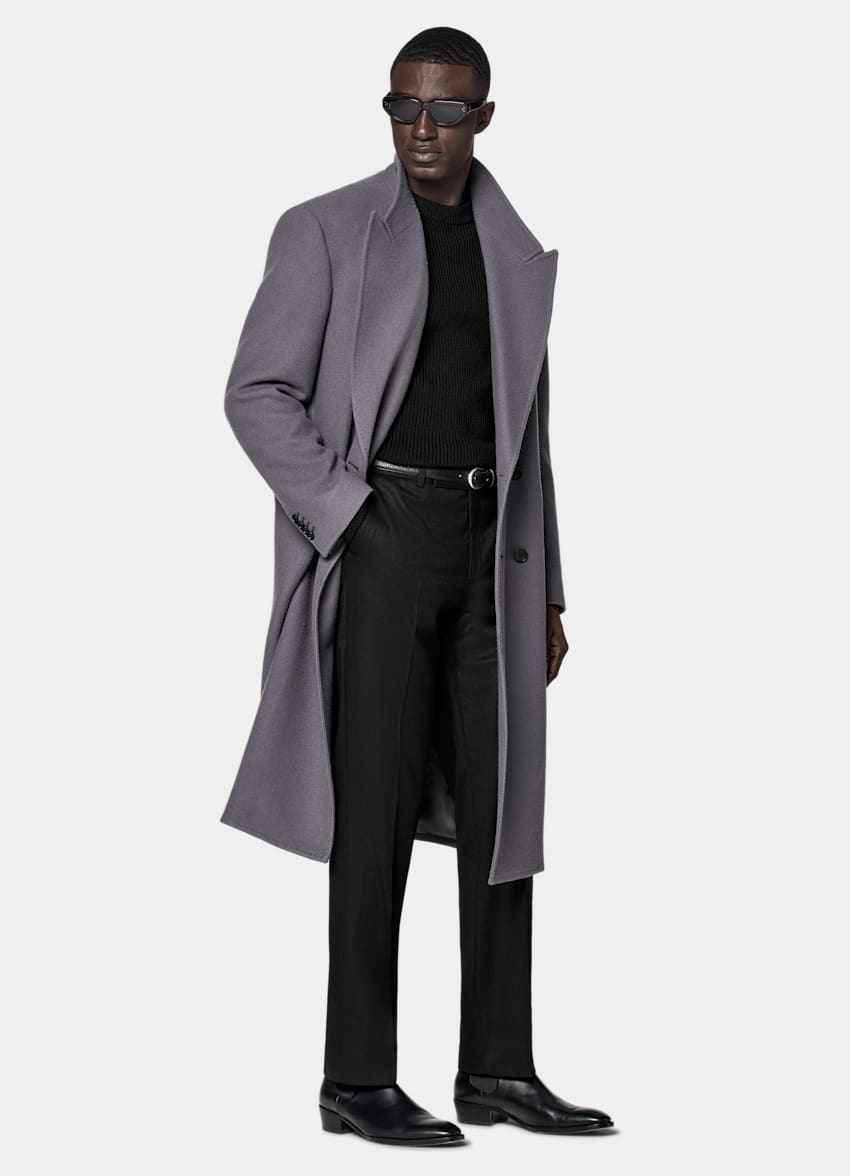 Mens grey coat 2025