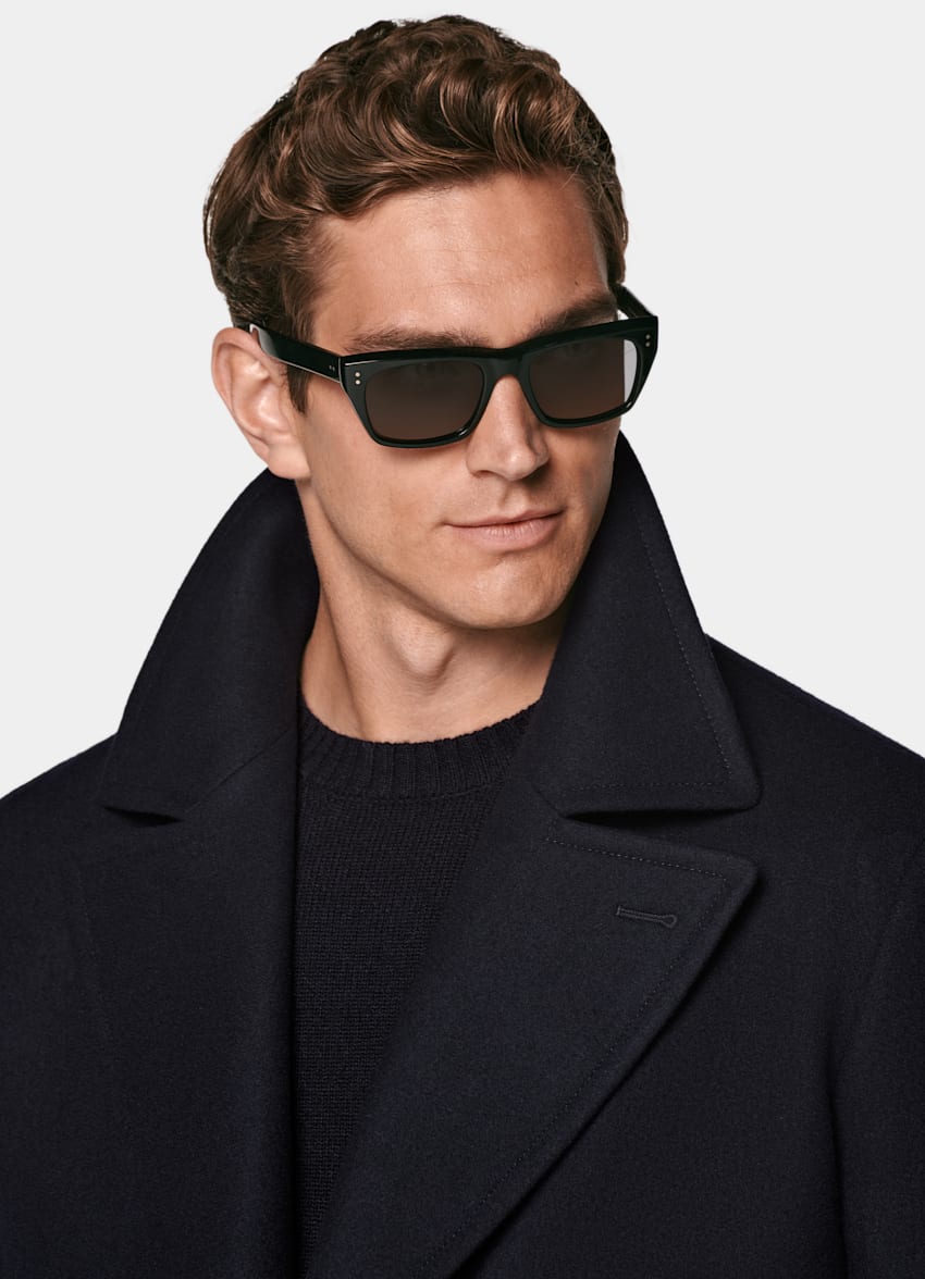 SUITSUPPLY Pure Wool Navy Peacoat