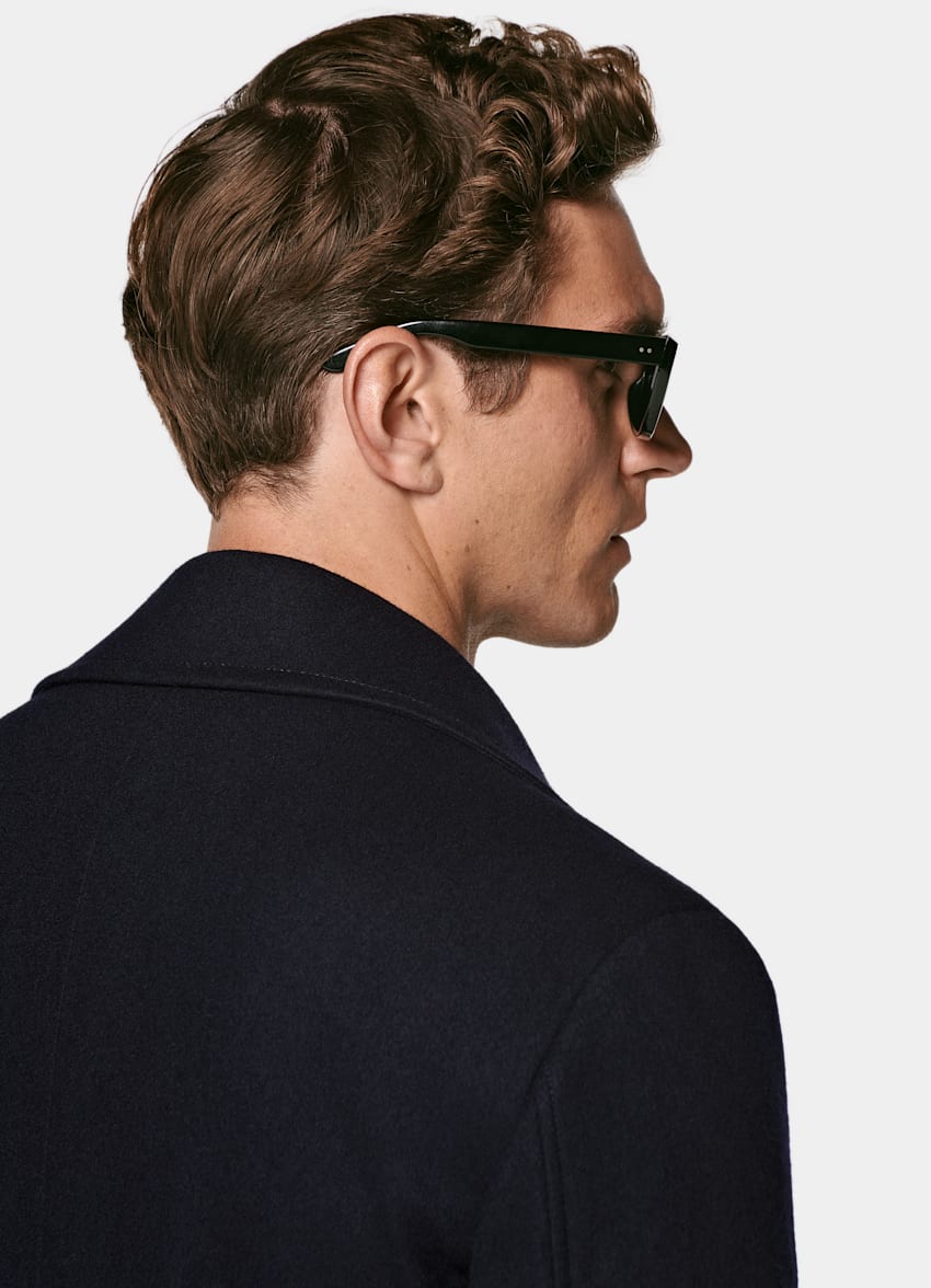 SUITSUPPLY Pure Wool Navy Peacoat
