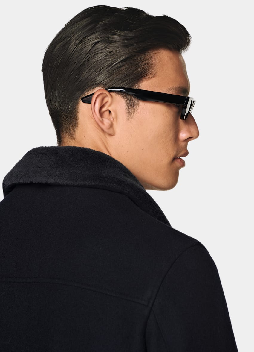 SUITSUPPLY Pura lana Bomber azul marino