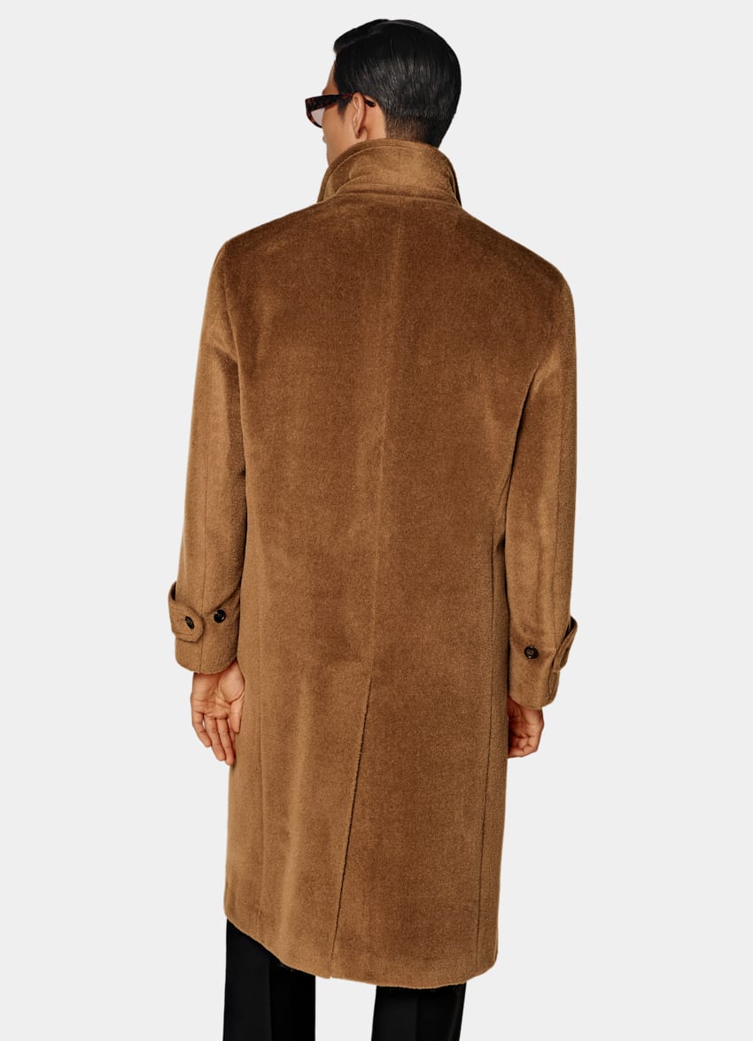 SUITSUPPLY Llama Wool by Piacenza, Italy Mid Brown Overcoat