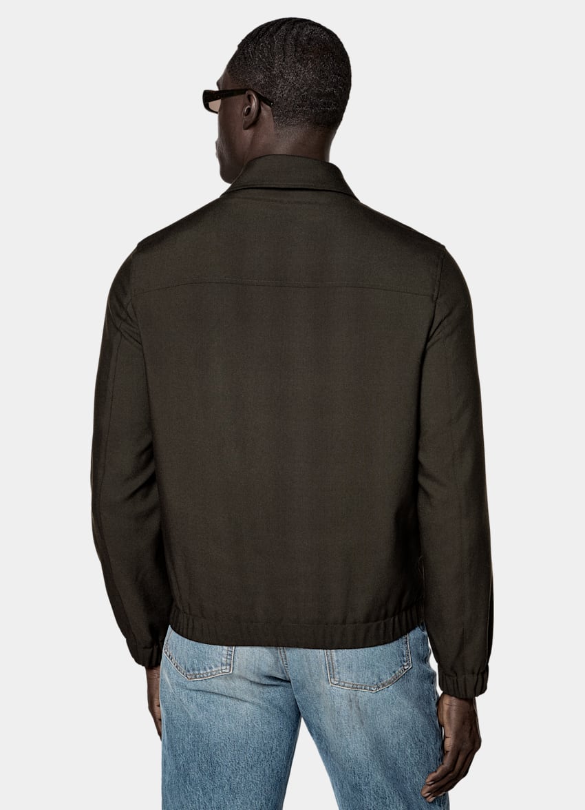 SUITSUPPLY Lana 4-ply no stiro - Rogna, Italia Bomber marrone