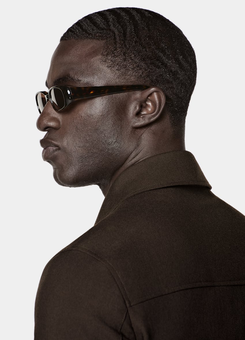 SUITSUPPLY Lana 4-ply no stiro - Rogna, Italia Bomber marrone