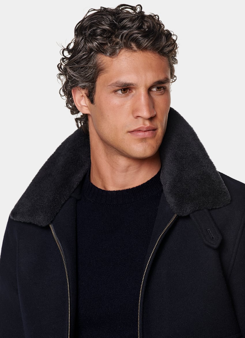 SUITSUPPLY  Navy Bomber Jacket