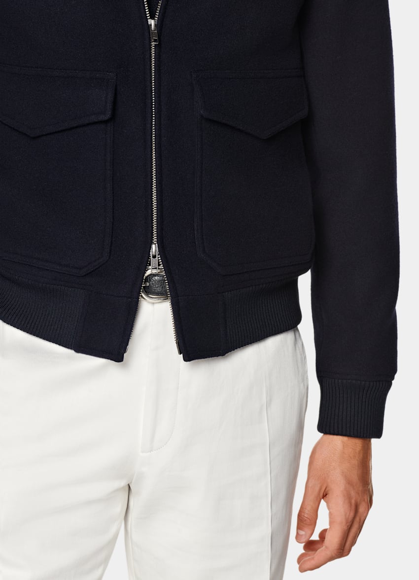 Navy Bomber Jacket