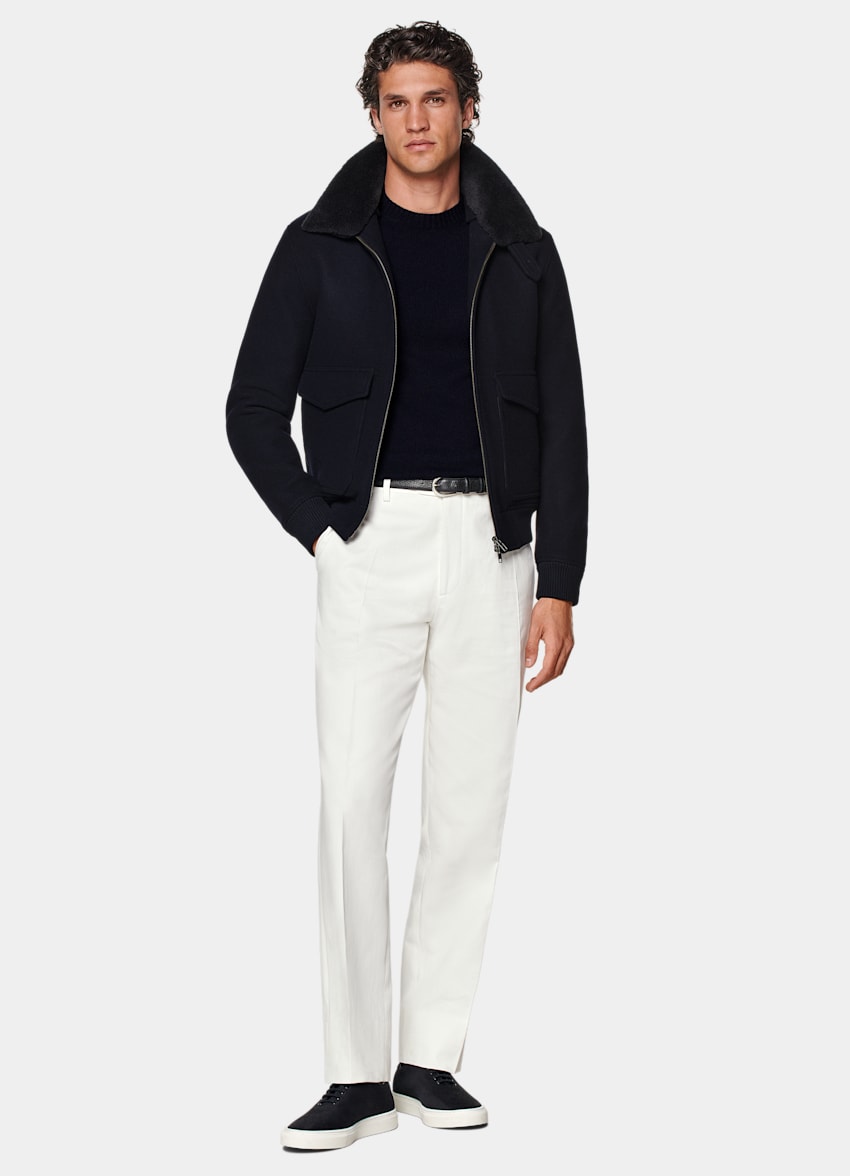 Navy Bomber Jacket