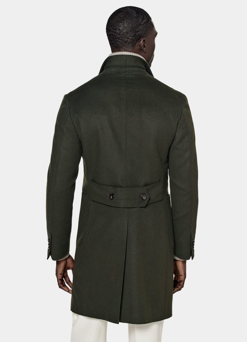 SUITSUPPLY Pure Wool Green Overcoat