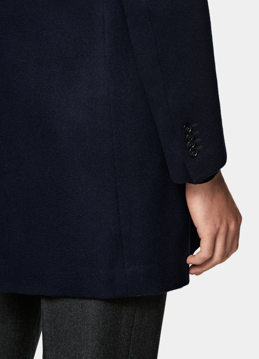 SUITSUPPLY Pures Circular Cashmere von Colombo, Italien Mantel navy