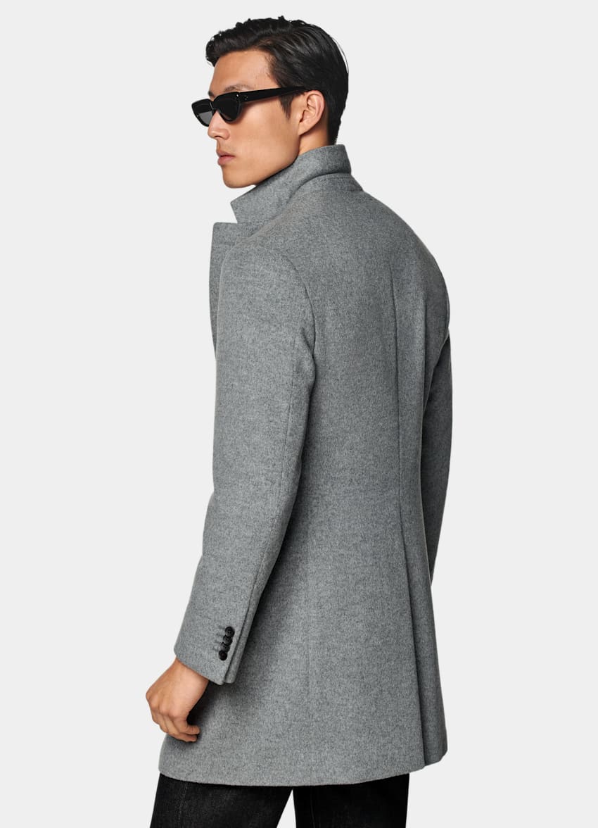 SUITSUPPLY Pure laine Manteau gris clair