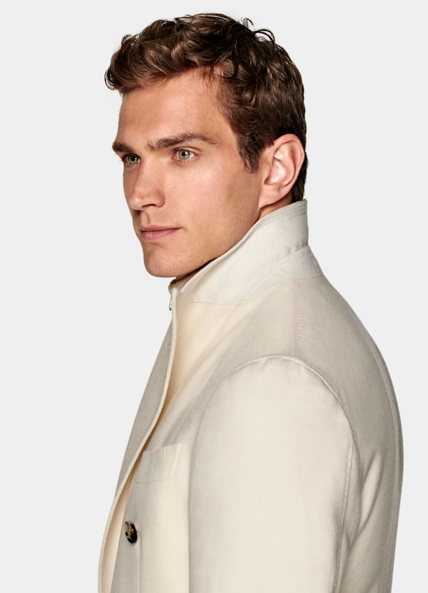 White Overcoat Wool Cashmere Suitsupply Online Store