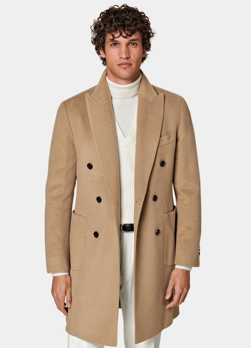 SUITSUPPLY Pure Camel by Corrado, Italy Mid Brown Overcoat