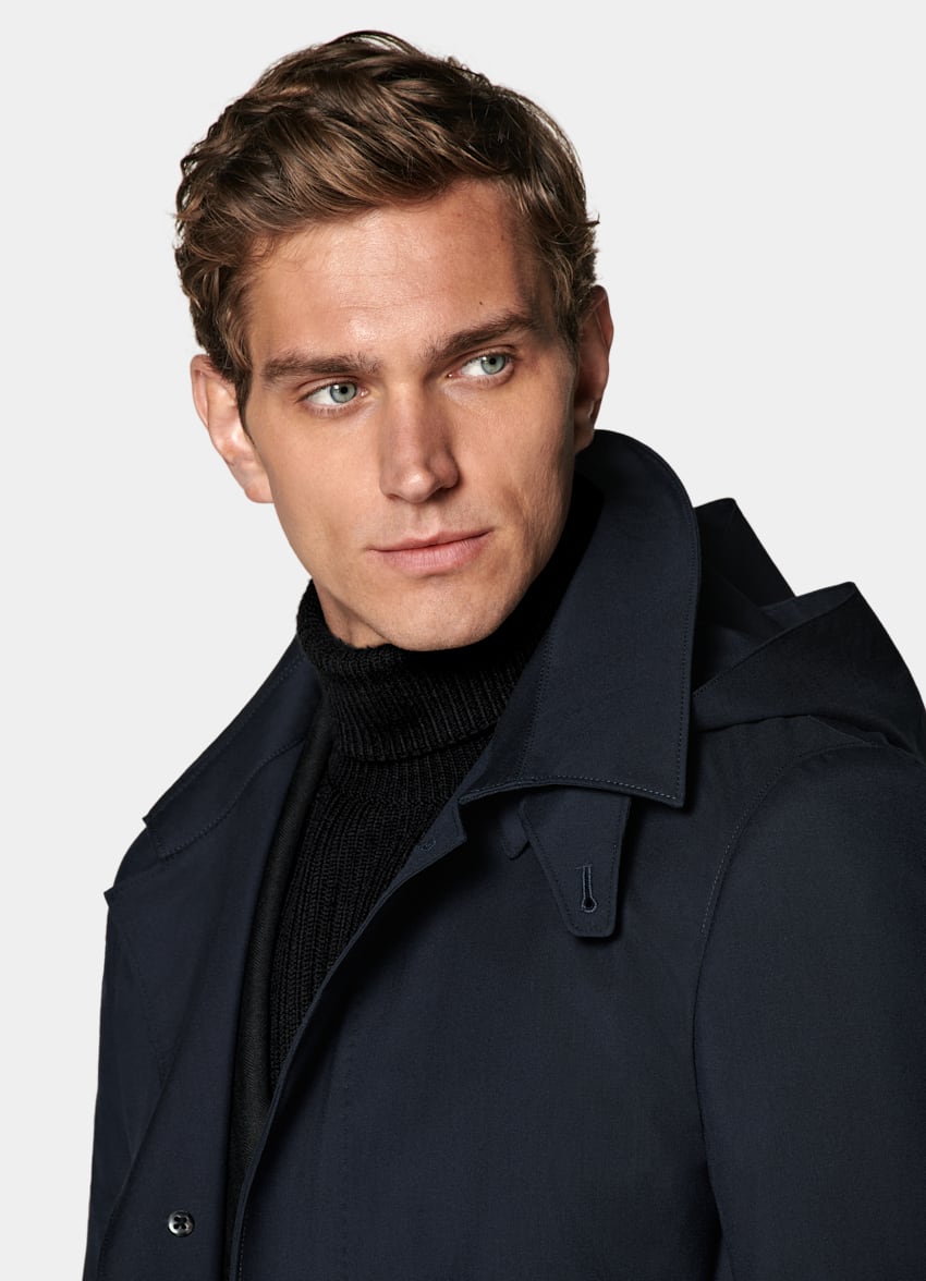 Navy Raincoat