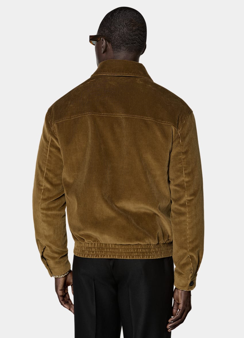 SUITSUPPLY Pure Cotton by Pontoglio, Italy Mid Yellow Bomber Jacket