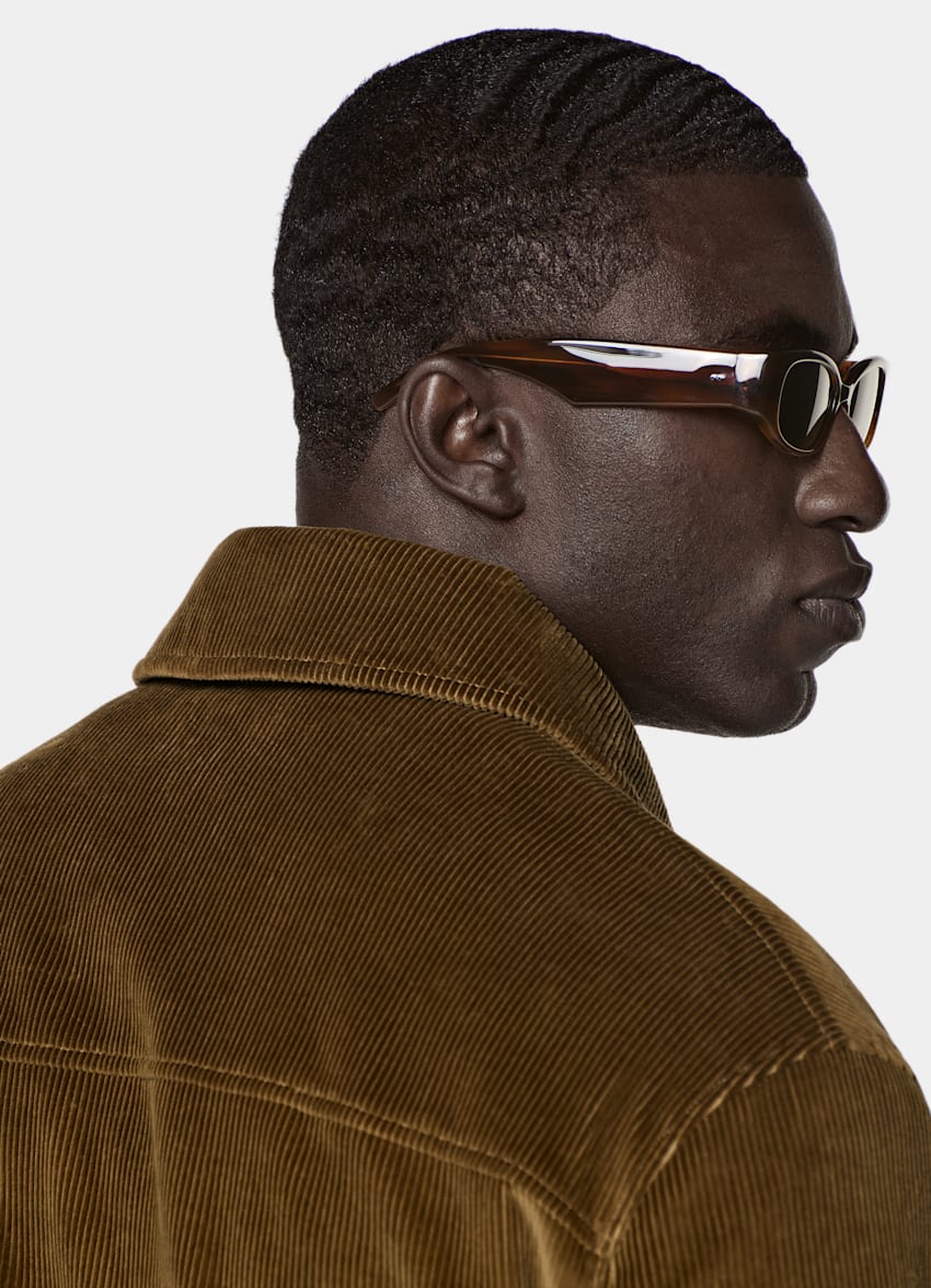SUITSUPPLY Pure Cotton by Pontoglio, Italy Mid Yellow Bomber Jacket